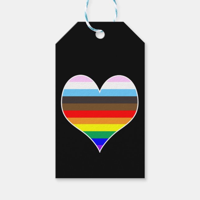 Rainbow Heart Gift Tags (Front)