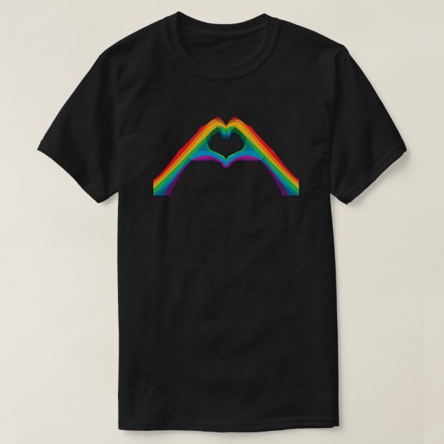 Rainbow Heart Hands Tee | CTFOD Visibility Series (Design Front)