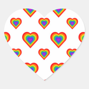 Rainbow Heart Heart Sticker