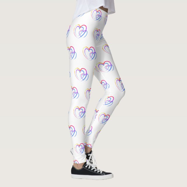 Rainbow heart leggings (Right)