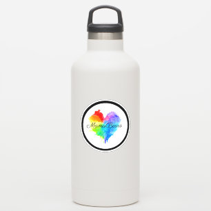 Rainbow Heart Logo Vinyl Sticker