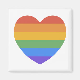 Rainbow Heart Magnet