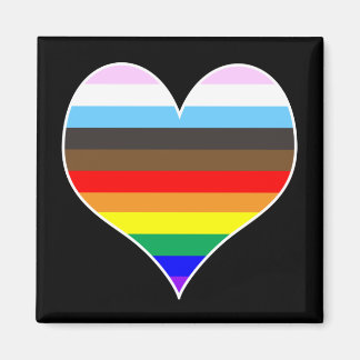 Rainbow Heart Magnet