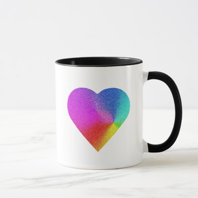 Rainbow Heart Mug (Right)