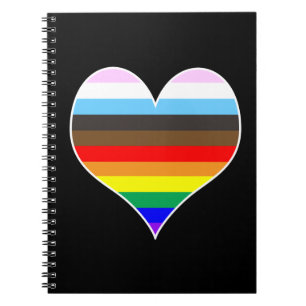 Rainbow Heart Notebook