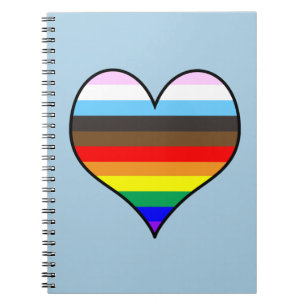 Rainbow Heart Notebook