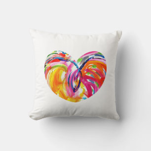 Rainbow Heart of Joy Pillow