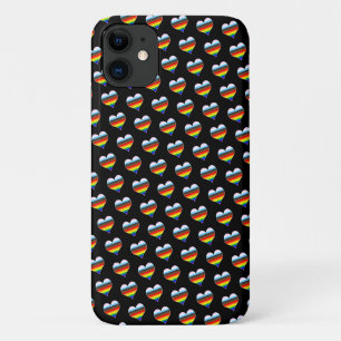 Rainbow Heart Pattern iPhone 11 Case
