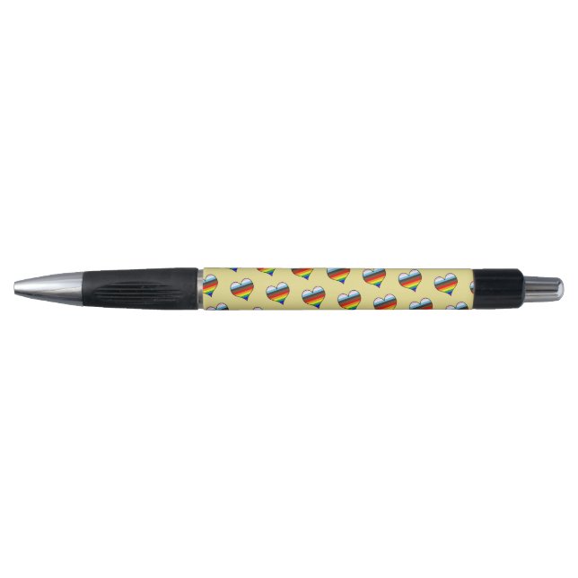 Rainbow Heart Pattern Pen (Front)