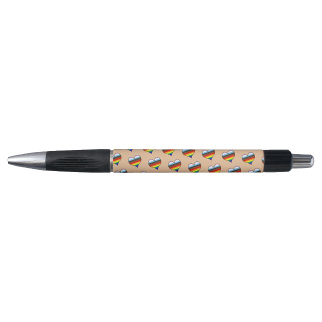 Rainbow Heart Pattern Pen (Front)