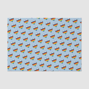 Rainbow Heart Pattern Tissue Paper