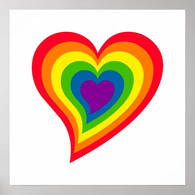 Rainbow Heart poster (Front)