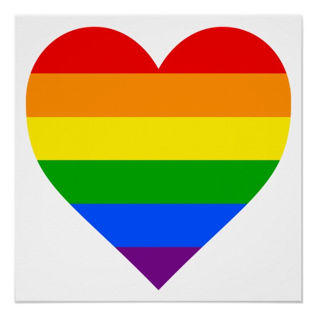 "RAINBOW HEART" POSTER (Front)