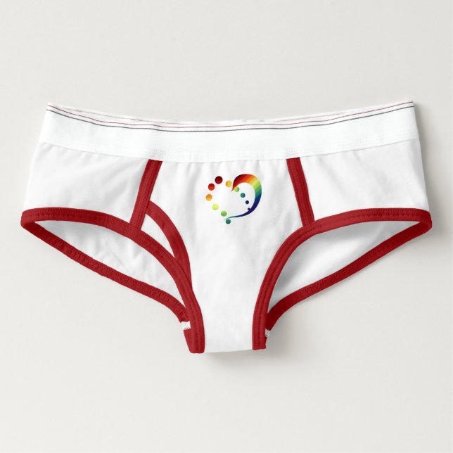 Rainbow Heart Pride Underwear (Front)