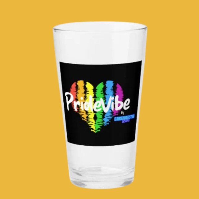 Rainbow Heart PrideVibe: Drink with Pride Glass (Creator Uploaded)
