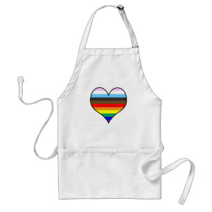 Rainbow Heart Standard Apron