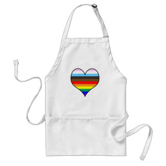 Rainbow Heart Standard Apron