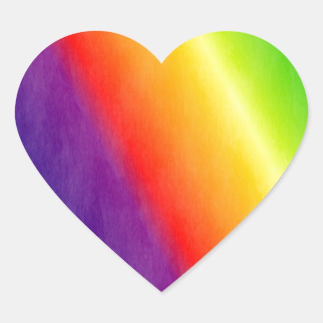 Rainbow Heart Sticker (Front)