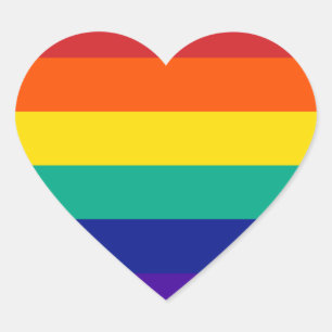 Rainbow Heart Sticker