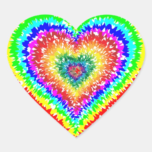 Rainbow Heart Stickers (Front)