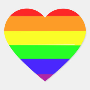 Rainbow Heart stickers