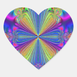 Rainbow Heart Stickers
