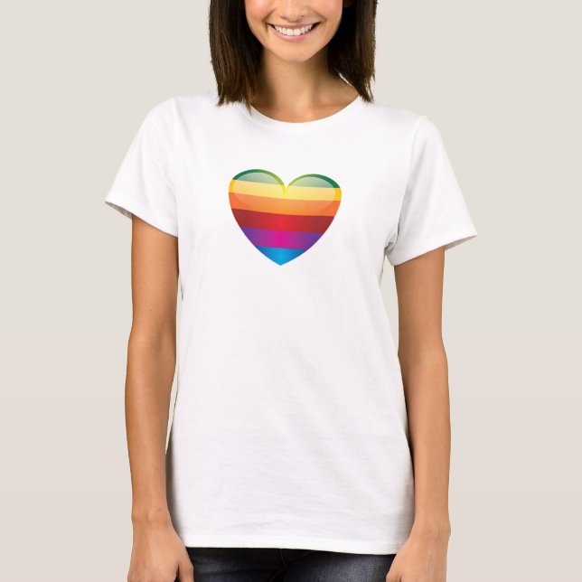 Rainbow Heart T-Shirt (Front)