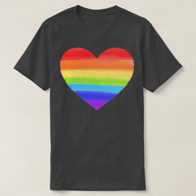 rainbow heart T-Shirt (Design Front)