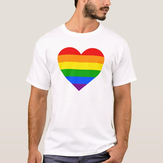 "RAINBOW HEART" T-Shirt (Front)