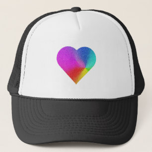 Rainbow Heart Trucker Hat