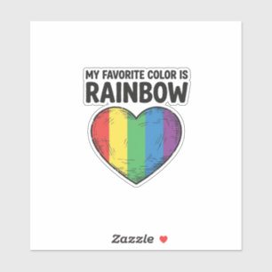 Rainbow Heart Vintage Engraving Favourite Colour S