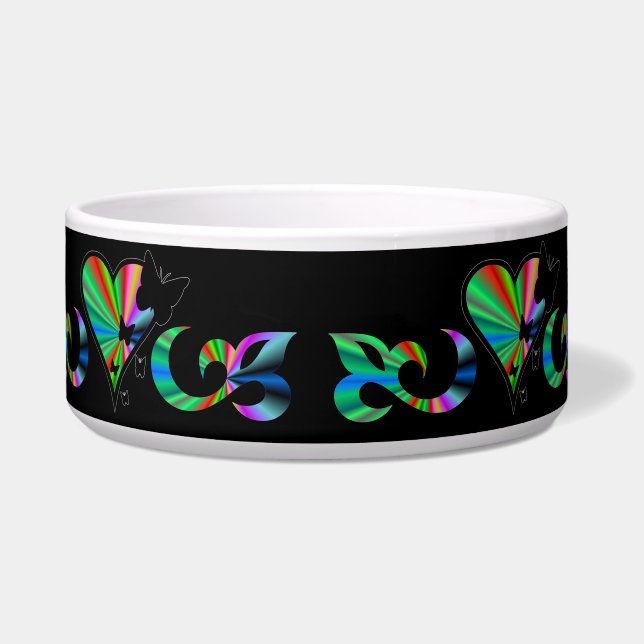 Rainbow Heart with Lily and Butterfly (Front)