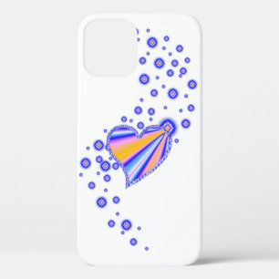 Rainbow Heart with Stars iPhone 12 Case