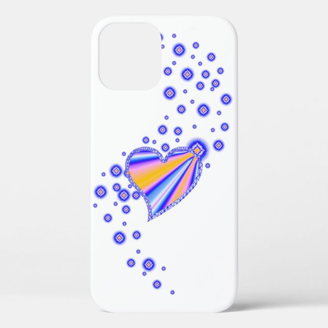 Rainbow Heart with Stars Case-Mate iPhone Case (Back)