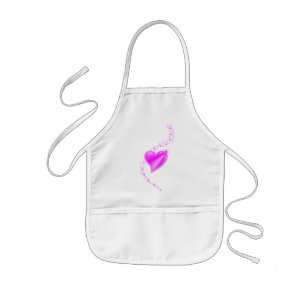 Rainbow Heart with Stars Kids Apron