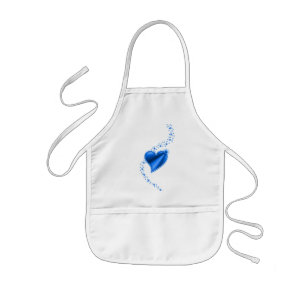Rainbow Heart with Stars Kids Apron