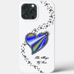 Rainbow Heart with Stars , The Magic Of Love iPhone 13 Pro Max Case