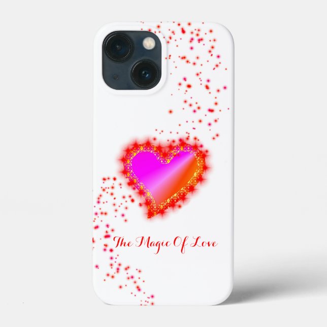 Rainbow Heart with Stars , The Magic Of Love Case-Mate iPhone Case (Back)