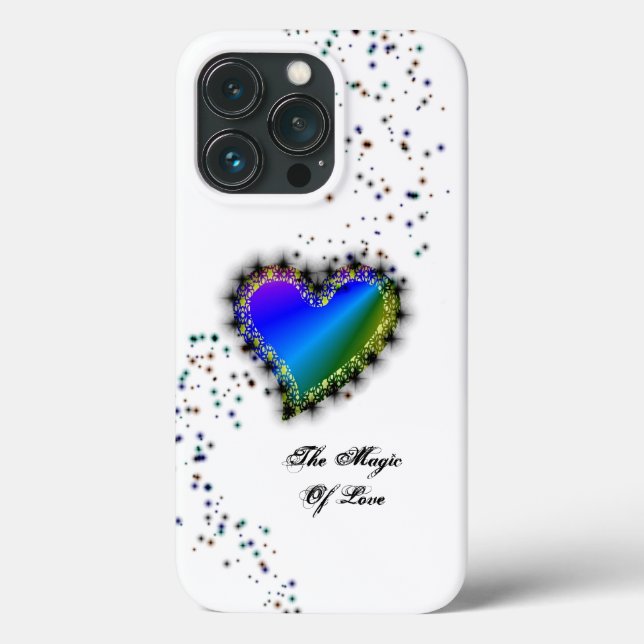 Rainbow Heart with Stars , The Magic Of Love Case-Mate iPhone Case (Back)