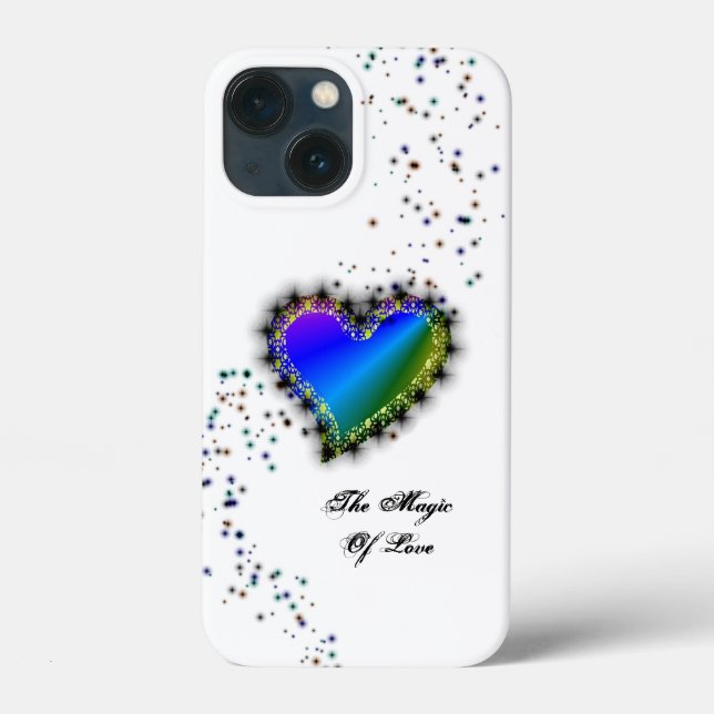 Rainbow Heart with Stars , The Magic Of Love Case-Mate iPhone Case (Back)