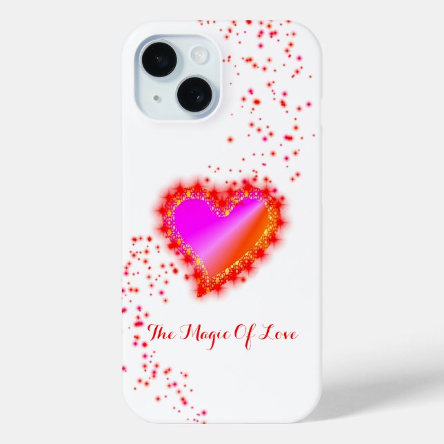 Rainbow Heart with Stars , The Magic Of Love Case-Mate iPhone Case (Back)