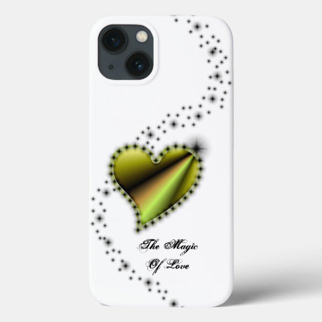Rainbow Heart with Stars , The Magic Of Love Case-Mate iPhone Case (Back)
