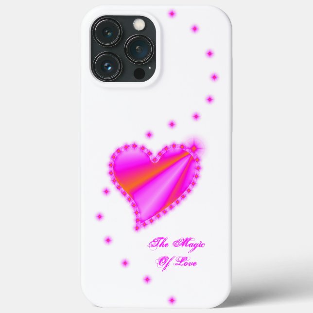 Rainbow Heart with Stars , The Magic Of Love Case-Mate iPhone Case (Back)