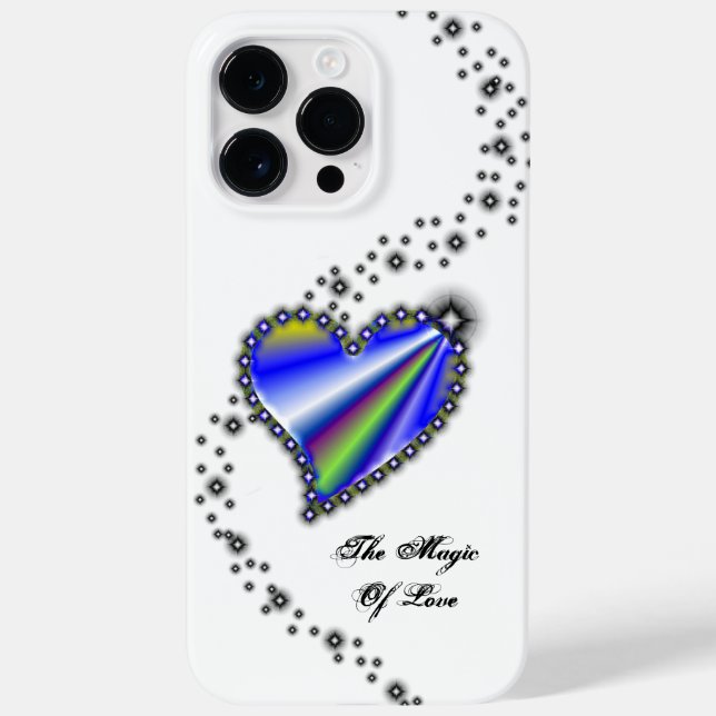 Rainbow Heart with Stars , The Magic Of Love Case-Mate iPhone Case (Back)