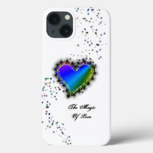 Rainbow Heart with Stars , The Magic Of Love iPhone 13 Case