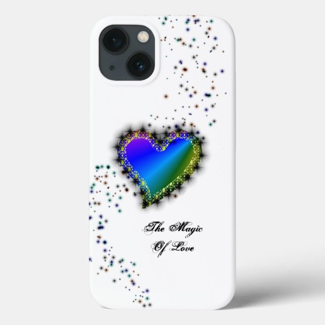 Rainbow Heart with Stars , The Magic Of Love Case-Mate iPhone Case (Back)