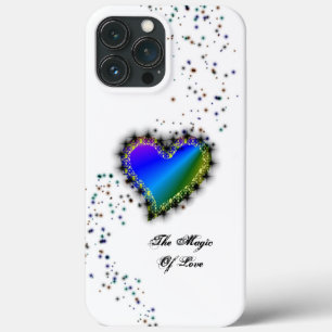 Rainbow Heart with Stars , The Magic Of Love iPhone 13 Pro Max Case