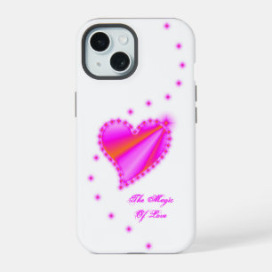 Rainbow Heart with Stars , The Magic Of Love iPhone 15 Case