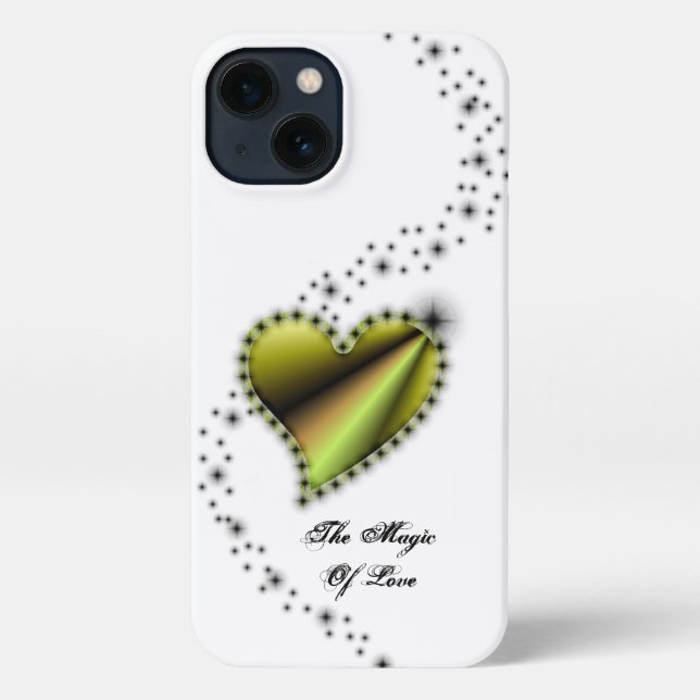 Rainbow Heart with Stars , The Magic Of Love iPhone Case (Back)