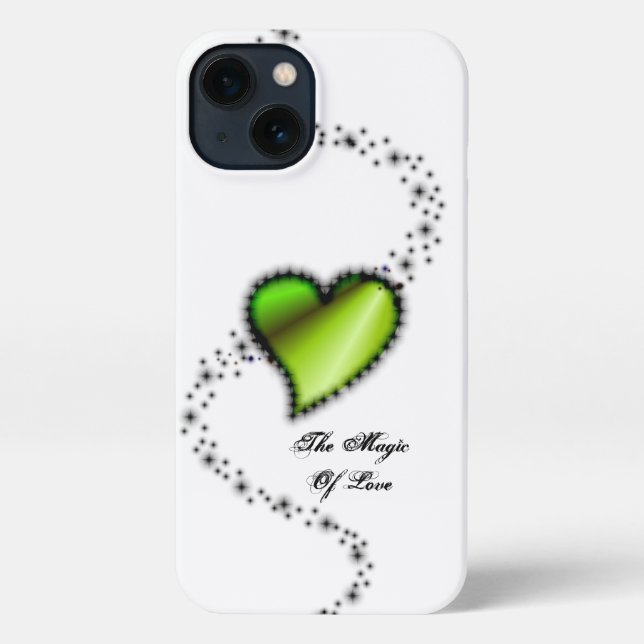 Rainbow Heart with Stars , The Magic Of Love iPhone Case (Back)